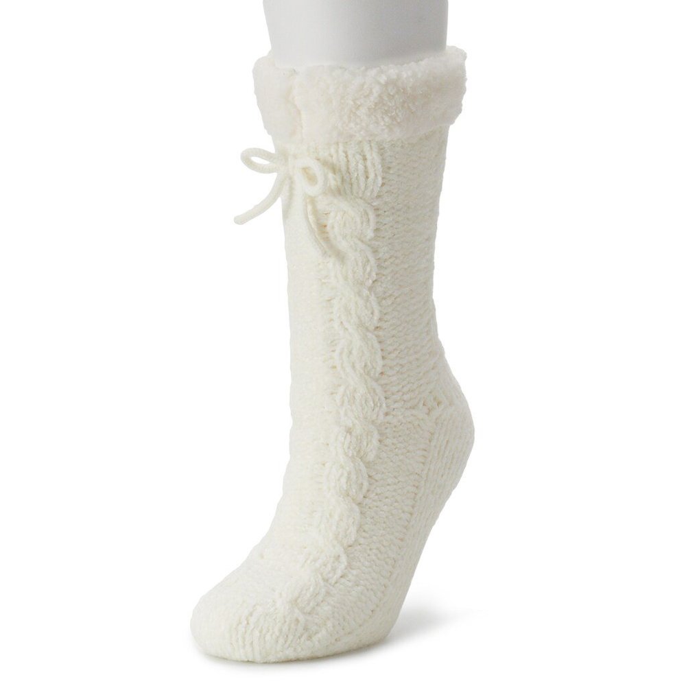 Lauren Conrad White Sherpa Slipper Socks